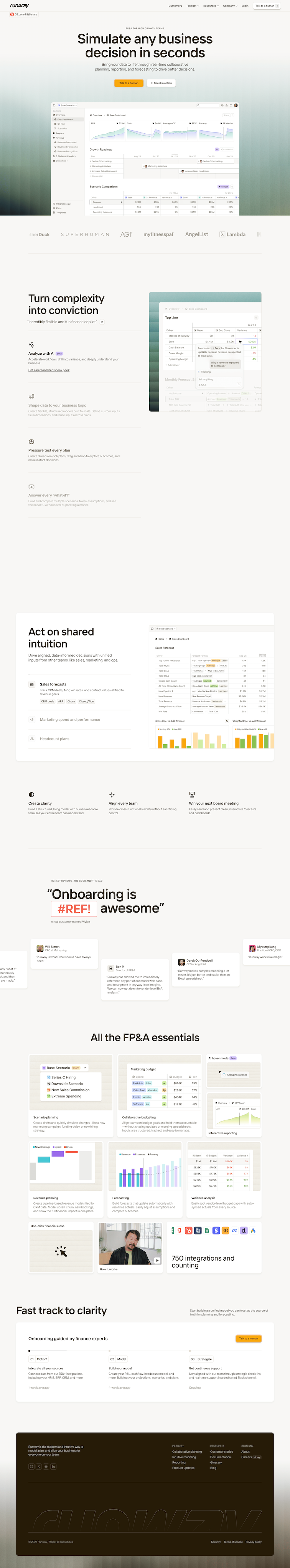 Runway Platform Interface